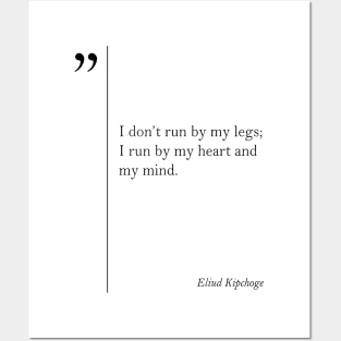 Eliud Kipchoge Quote Marathon Motivation Posters and Art